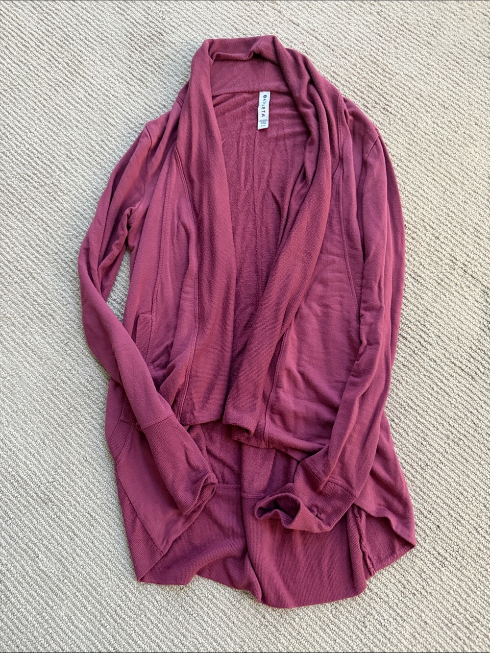 Athleta Open-Front Pranayama Wrap Cardigan - Rose